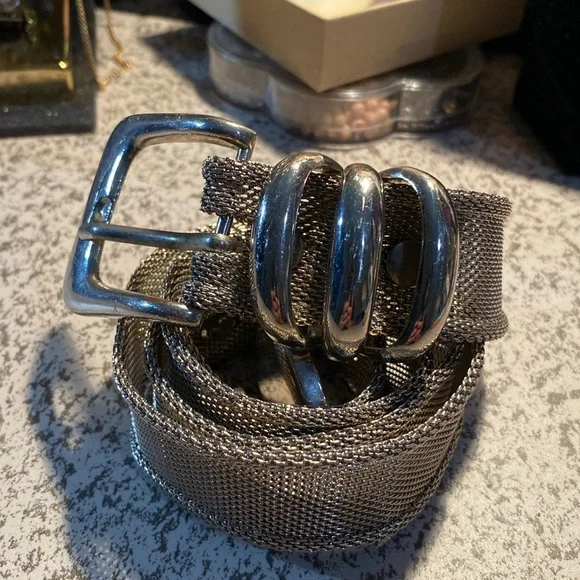 Accessories | Vintage Silver Toned Mesh Belt | Poshmark display picture 1